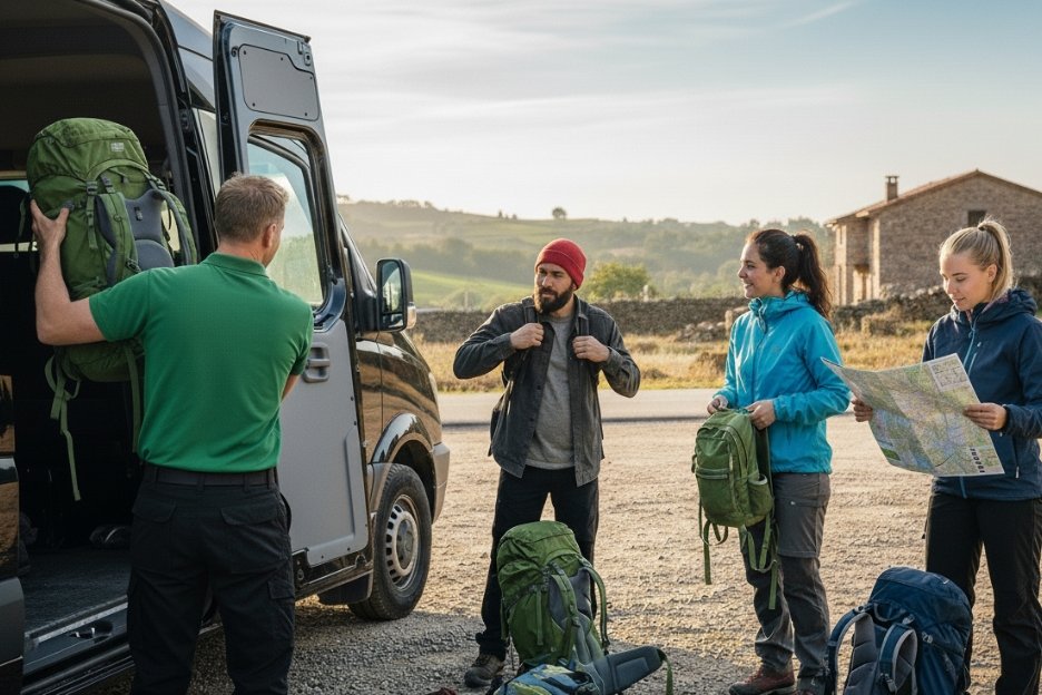 traslado de equipaje camino de santiago